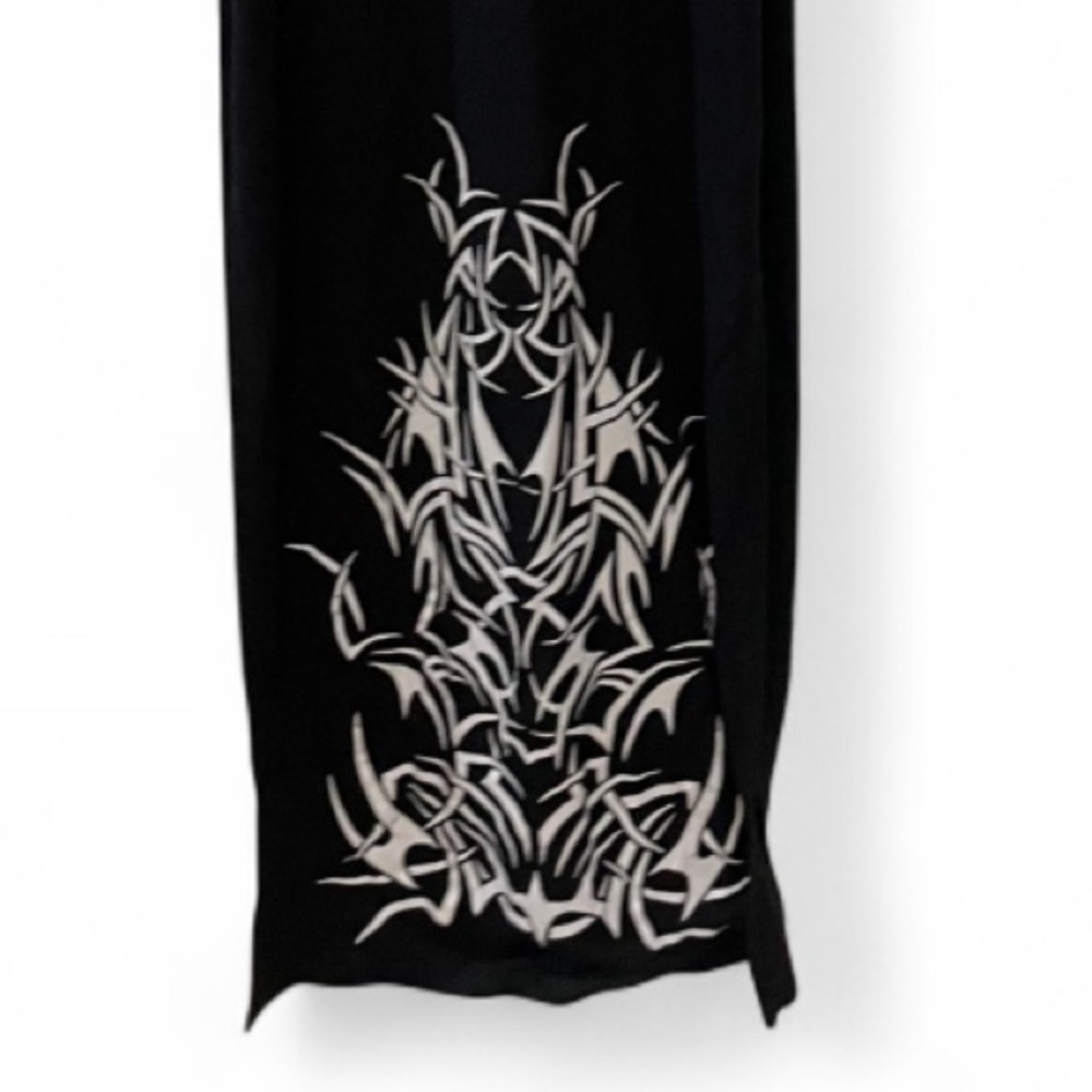 Dolls Kill Black Turtleneck Sleeveless Maxi Dress - Picture 7 of 9